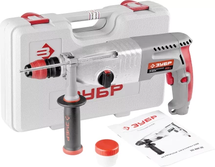 Перфоратор ЗУБР, SDS-plus, БЗП,  в компл., металл корпус редуктора, 800Вт, кейс ЗП-800ЭК купить в Тюмени