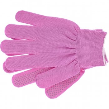 Перчатки нейлон ПВХ точка 13 класс цвет &quot;розовая фуксия&quot; L 67826 купить в Тюмени