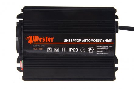 Автомобильный инвертор WESTER MSW250 купить в Тюмени