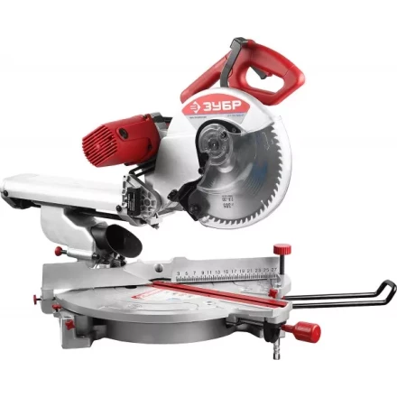 Пила торцовочная ЗУБР, плавный пуск, ременной привод, 305 мм, 4200 об/мин, 1800 Вт ЗПТ-305-1800-ЛР купить в Тюмени