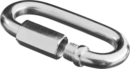 Карабин ЗУБР &quot;МАСТЕР&quot; винтовой с муфтой, оцинкованный, 3мм, 50 шт 4-304535-03 купить в Тюмени