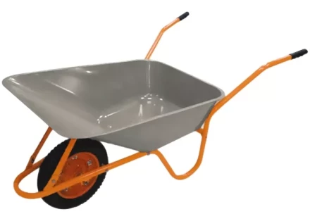 Тачка садово-строительная ТСО-02 ОЦ оцинкованная пневмоколесо грузоподъемность 120 кг объем 90 л 68903 купить в Тюмени