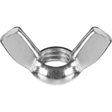 Гайка ЗУБР барашковая, DIN 315, оцинкованная,  M6, ТФ6, 5 шт. 4-303736-06 купить в Тюмени