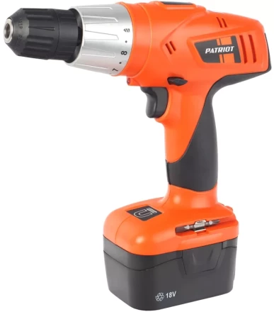 Дрель-шуруповерт аккумуляторная PATRIOT BR 186 в кейсе купить в Тюмени