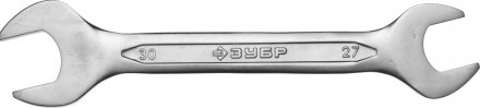 Ключ ЗУБР &quot;МАСТЕР&quot; гаечный рожковый, Cr-V сталь, хромированный, 27х30мм 27010-27-30 купить в Тюмени