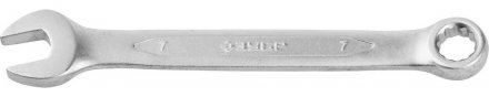Ключ ЗУБР &quot;ПРОФИ&quot; гаечный комбинированный, Cr-V сталь, хромированный, 7мм 27022-07 купить в Тюмени
