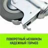 Аппаратное поворотное колесо с болтом  HITCH 100*25 резина серая SCtg42 (SZ084826) купить в Тюмени