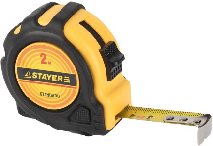 Рулетка STAYER &quot;STANDARD&quot; &quot;TopTape&quot;, 2х16мм 34025-02 купить в Тюмени