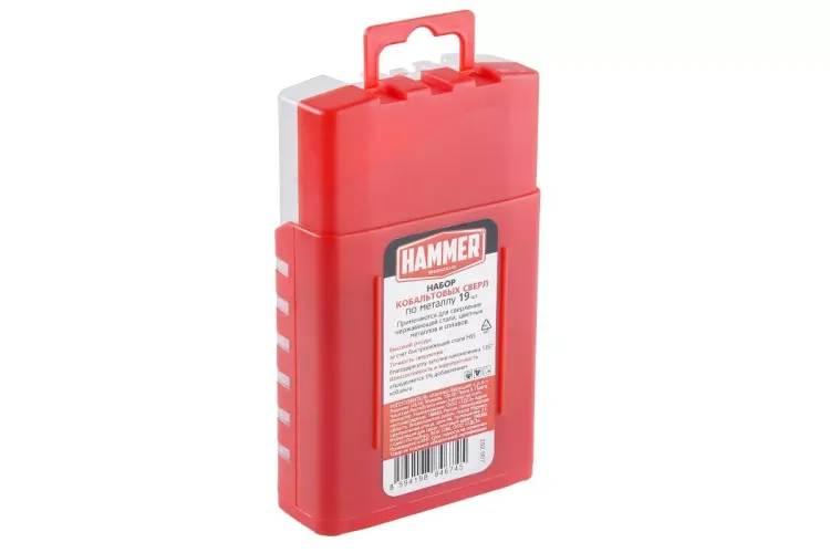 Набор сверл HAMMER No7 19шт. 1,0-10мм купить в Тюмени