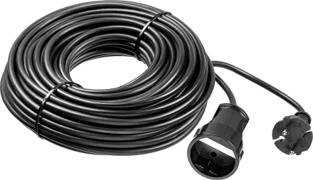 ЗУБР ПВС-207-Ш, ПВС, 2 x 0.75 мм2, 30 м, 2200 Вт, силовой удлинитель-шнур (55023-30) купить в Тюмени