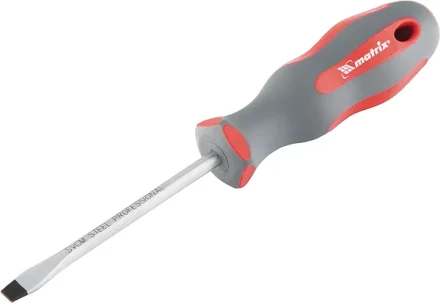 Отвертка Profi SL8,0 х 150 мм SVСM двухкомп. рукоятка MATRIX 11978 купить в Тюмени