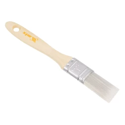 Кисть плоская для лаков &quot;Евро&quot; 1&quot;, искусственная щетина, деревянная ручка MTX 83085