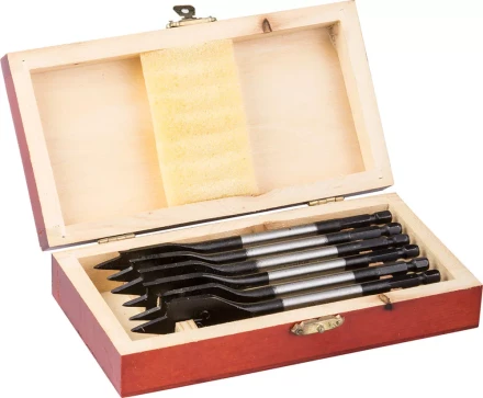 ЗУБР. Набор перьевых сверл по дереву, 6 шт: 12-16-18-20-22-25 мм 29505-H6 купить в Тюмени