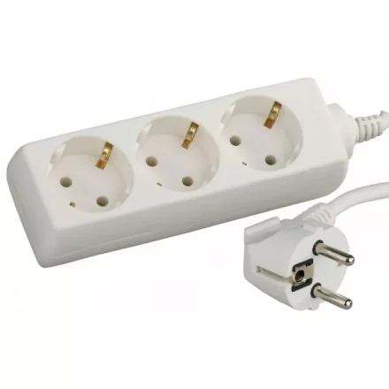 Удлинитель СВЕТОЗАР электрический с заземлением, евро, 3 гнезда, 3м SV-55033-3 купить в Тюмени