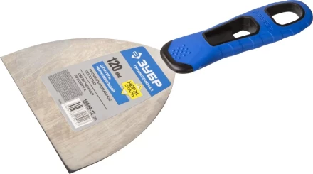 Шпатель ЗУБР &quot;ПРОФЕССИОНАЛ&quot; профилированное нержавеющее полотно, 2к ручка, 120мм 10049-12_z03 купить в Тюмени