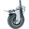 Аппаратное поворотное колесо с болтом  HITCH 120*26 резина серая SCtg55 (SZ084827) купить в Тюмени