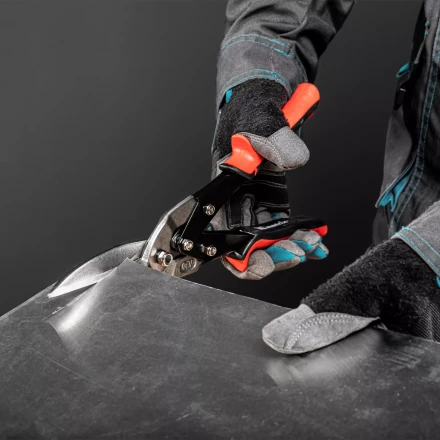 Ножницы по металлу Matrix 78341, удлиненные, 285 мм, пряморежущие, обрезиненные рукоятки купить в Тюмени