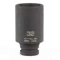 Головка ударная удлиненная шестигранная 32мм 1/2" CrMo Stels 13952