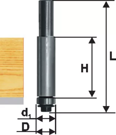 Фреза кромочная прямая ф9,5х25мм хв 8мм ДСП Энкор 28051 купить в Тюмени