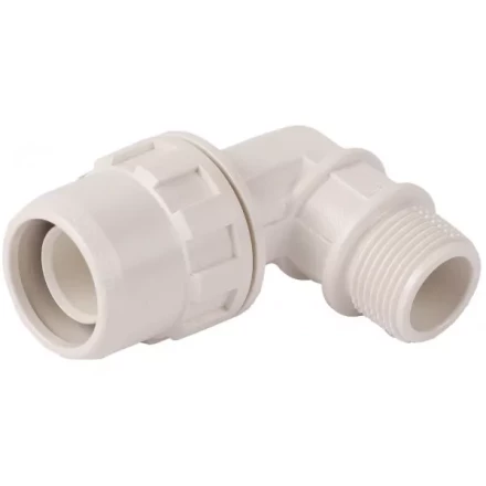 Муфта ЗУБР &quot;ШиреФит&quot; соединительная угловая 90°, &quot;штуцер с гайкой - внешняя резьба&quot;, 20мм-1/2&quot; 51465-20-1/2 купить в Тюмени