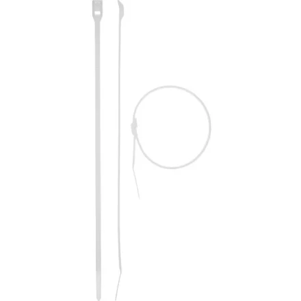 Кабельные стяжки белые КОБРА, с плоским замком, 4.6 х 255 мм, 25 шт, нейлоновые, ЗУБР 30930-46-255 купить в Тюмени