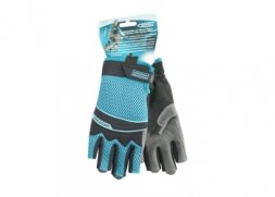 Комбинированные перчатки облегченные открытые пальцы XL GROSS 90317