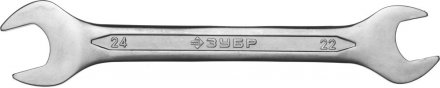 Ключ ЗУБР &quot;МАСТЕР&quot; гаечный рожковый, Cr-V сталь, хромированный, 22х24мм 27010-22-24 купить в Тюмени