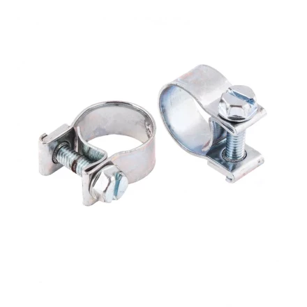 Хомуты металлические MINI 12-14 мм ширина 9 мм винтовой W1 2 шт Сибртех 47504 купить в Тюмени