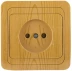 Розетка СВЕТОЗАР &quot;ГАММА&quot; без заземления, одинарная, цвет ольха, 16А/~250В SV-54100-A купить в Тюмени