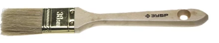 Кисть плоская  ЗУБР &quot;УНИВЕРСАЛ-ЭКСПЕРТ&quot;, натуральная щетина, деревянная ручка, 38мм 4-01005-038 купить в Тюмени
