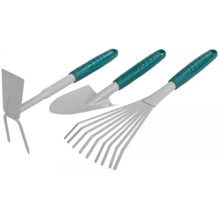 Набор RACO садовый: совок 4207-53481, мотыжка -53486, грабли веерные -53492 4225-53/477 купить в Тюмени