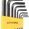 Набор STAYER Ключи "STANDARD" имбусовые, 2 - 10мм, 8 шт 27405-H8 купить в Тюмени