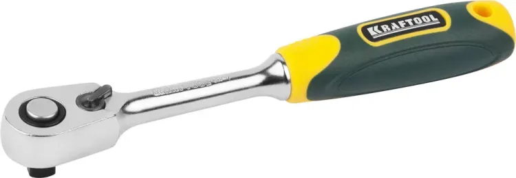 Трещотка для торцовых головок KRAFTOOL "PRO", Сr-V сталь, 60 зубцов, 1/4" 27794-1/4_z02 купить в Тюмени
