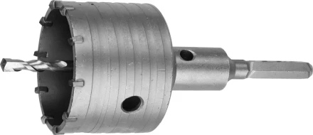 Коронка ЗУБР буровая, коническая посадка центрирующего сверла, шестигранный хвостовик, в сборе, 68мм 2917-68_z01 купить в Тюмени