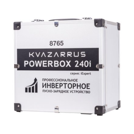 Инверторное пуско-зарядное устройство KVAZARRUS PowerBox 240i таймер и алюминиевый кейс купить в Тюмени