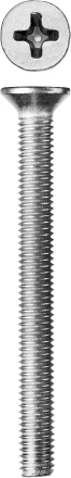 Винт ЗУБР &quot;МАСТЕР&quot; DIN 965, класс прочности 4.8, оцинкованный, M5x50мм, 5кг 303110-05-050 купить в Тюмени