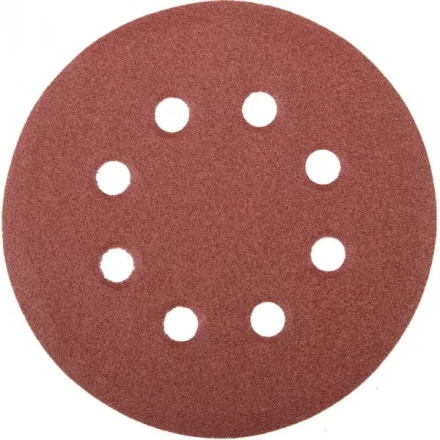Круг шлифовальный универсальный STAYER &quot;MASTER&quot; из абразивной бумаги на велкро основе, 8 отверстий, Р100, 115мм, 5шт 35450-115-100 купить в Тюмени
