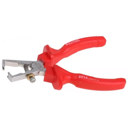 Клещи &quot;AVIA&quot; для снятия изоляции, диэлектрические 1000В, маслобензостойкая рукоятка, 160мм, KRAFTOOL 22002-9-16 22002-9-16 купить в Тюмени