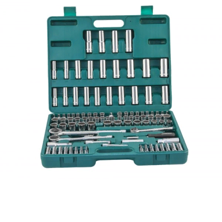 Набор головок торцевых  универсальный 1/2&quot; 1/4&quot; 3/8&quot;DR  5/32-15/16&quot;  4-22мм  ключи угловые 5/64&quot;-1/4&quot;  107предмета  S05Н48107S Jonnesway 48055 купить в Тюмени