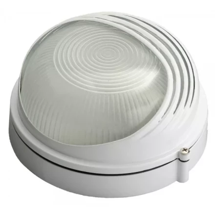 Светильник уличный СВЕТОЗАР влагозащищенный с верхним декоративным кожухом, цвет белый, 60Вт SV-57271-W купить в Тюмени