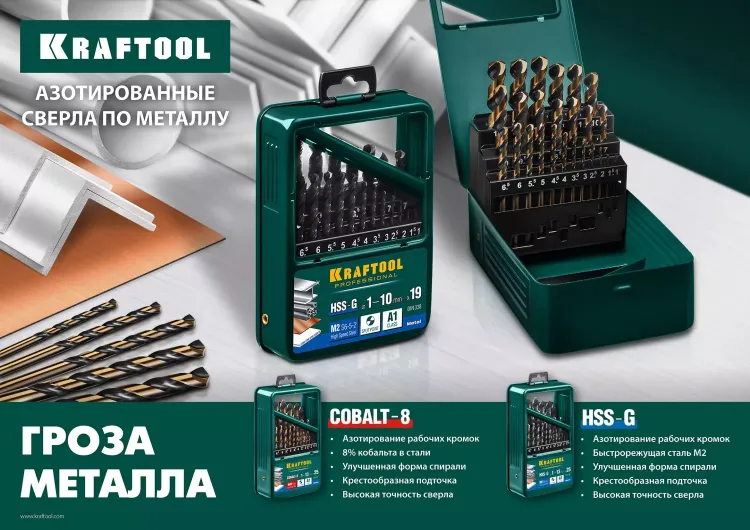 Сверла по металлу HSS-G Оберон 29651-1 купить в Тюмени