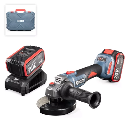 Угловая шлифмашина аккумуляторная бесщеточная КВТ GB-20-125 с оснасткой до 125 мм (102595) купить в Тюмени