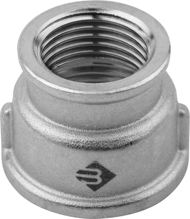 Муфта ЗУБР "ЭКСПЕРТ" переходная, никелированная латунь, 1/2"-3/4" 51292-1/2-3/4 купить в Тюмени