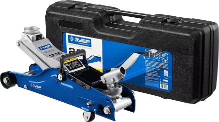 Домкрат гидравлический подкатной T65, 2,5т, 90-360мм, в кейсе, ЗУБР Профессионал 43057-2.5-K 43057-2.5-K купить в Тюмени