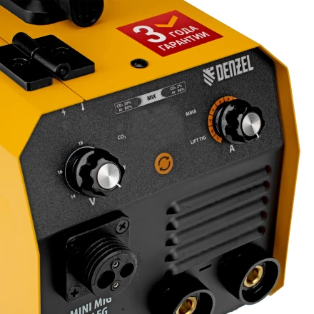 Аппарат инвертор. полуавтомат. сварки Mini MIG-140LFG, 140 А, ПВ 60%// Denzel 94305 купить в Тюмени