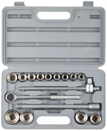 Набор STAYER Автомобильный инструмент &quot;STANDARD&quot; хромированное покрытие, 16 предметов 27583-H16 купить в Тюмени