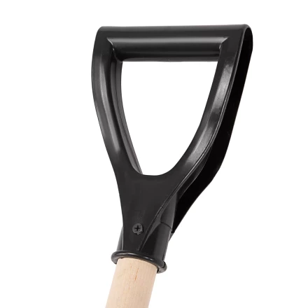 Лопата для уборки снега пластиковая, 405 х 420 х 1415 мм, деревянный черенок, Sparta 61640 купить в Тюмени