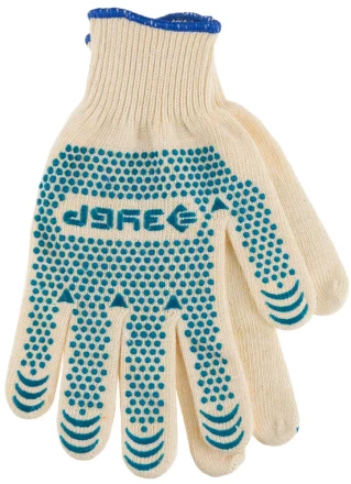 Перчатки ЗУБР &quot;ЭКСПЕРТ&quot; трикотажные, 12 класс, х/б, с защитой от скольжения, L-XL, 3 пары 11451-K3 купить в Тюмени