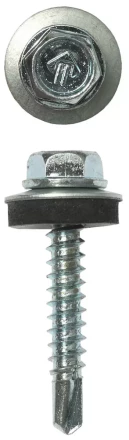 Саморезы ЗУБР &quot;ПРОФЕССИОНАЛ&quot; оцинков., для крепл. кров. матер. к дерев. обреш., 4.8х29мм, 2500шт 4-300310-48-029 купить в Тюмени