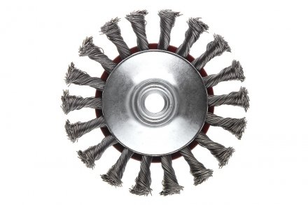 Кордщетка HAMMER тарелка 115мм для УШМ витая сталь (207-112) купить в Тюмени
